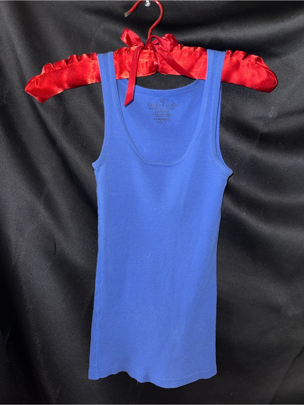 Faded Glory Electric Blue Ribbed Tank
